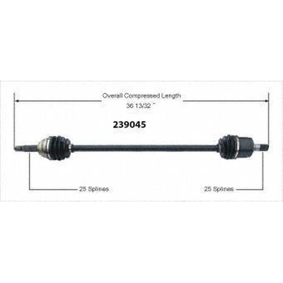 New CV Shaft by WORLDPARTS - 239045 pa2