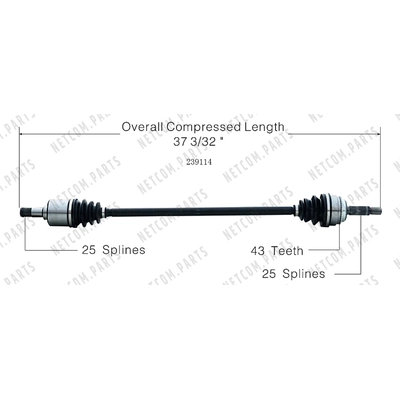 New CV Shaft by WORLDPARTS - 239114 pa2