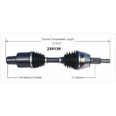 New CV Shaft by WORLDPARTS - 239139 pa1