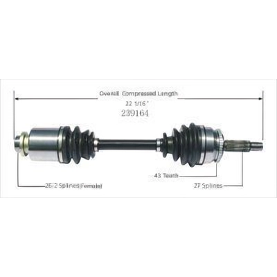 New CV Shaft by WORLDPARTS - 239164 pa4