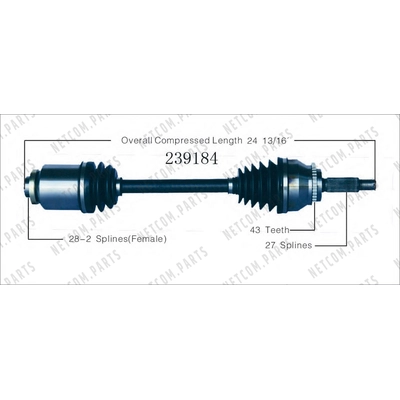 New CV Shaft by WORLDPARTS - 239184 pa2