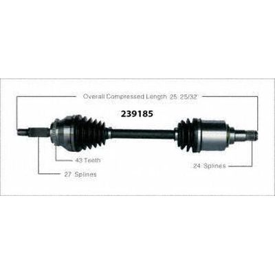 New CV Shaft by WORLDPARTS - 239185 pa1