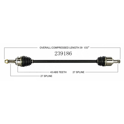 New CV Shaft by WORLDPARTS - 239186 pa2