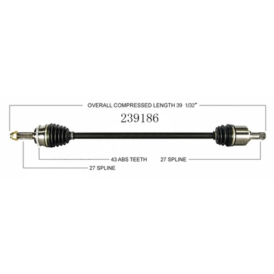 New CV Shaft by WORLDPARTS - 239186 pa3