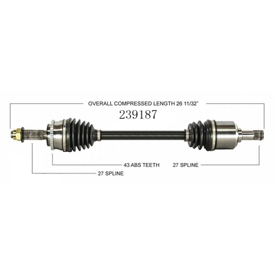 New CV Shaft by WORLDPARTS - 239187 pa2