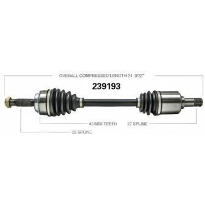 New CV Shaft by WORLDPARTS - 239193 pa3