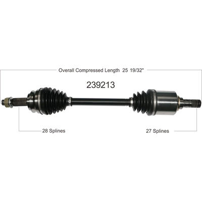 New CV Shaft by WORLDPARTS - 239213 pa1