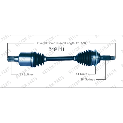 New CV Shaft by WORLDPARTS - 249141 pa2