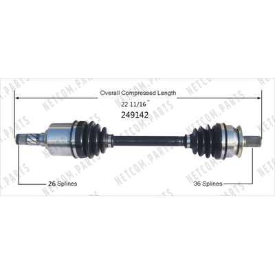 New CV Shaft by WORLDPARTS - 249142 pa1