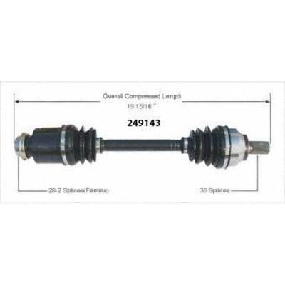 New CV Shaft by WORLDPARTS - 249143 pa2