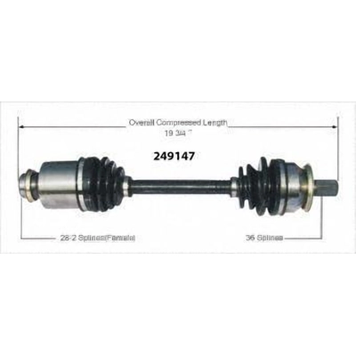 New CV Shaft by WORLDPARTS - 249147 pa1