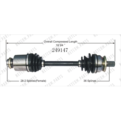 New CV Shaft by WORLDPARTS - 249147 pa2