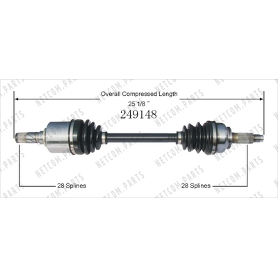 New CV Shaft by WORLDPARTS - 249148 pa1