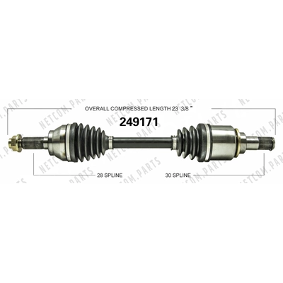 New CV Shaft by WORLDPARTS - 249171 pa1