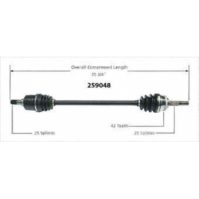 New CV Shaft by WORLDPARTS - 259048 pa2