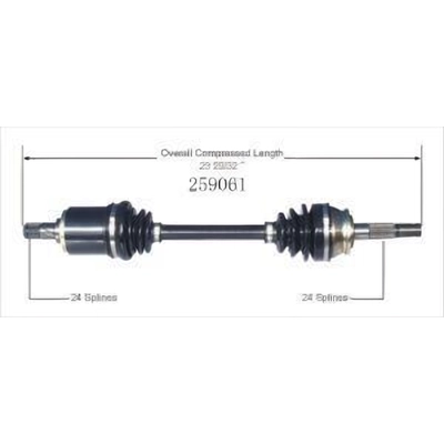 New CV Shaft by WORLDPARTS - 259061 pa4