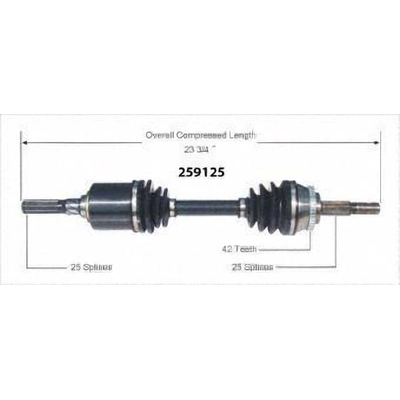 New CV Shaft by WORLDPARTS - 259125 pa2