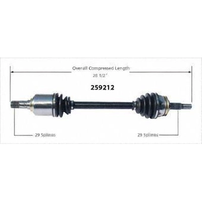 New CV Shaft by WORLDPARTS - 259212 pa1