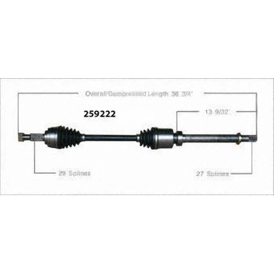 New CV Shaft by WORLDPARTS - 259222 pa1