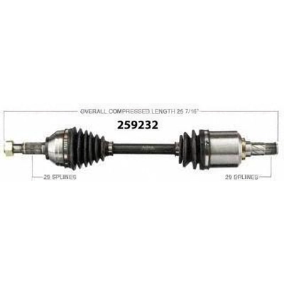 New CV Shaft by WORLDPARTS - 259232 pa1