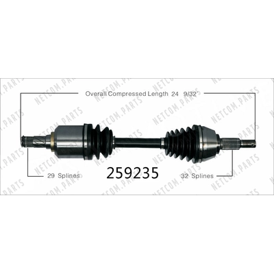 New CV Shaft by WORLDPARTS - 259235 pa2