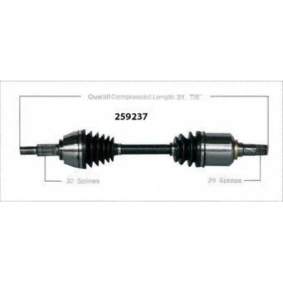 New CV Shaft by WORLDPARTS - 259237 pa2