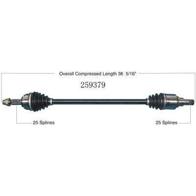 Arbre CV neuf by WORLDPARTS - 259379 pa2