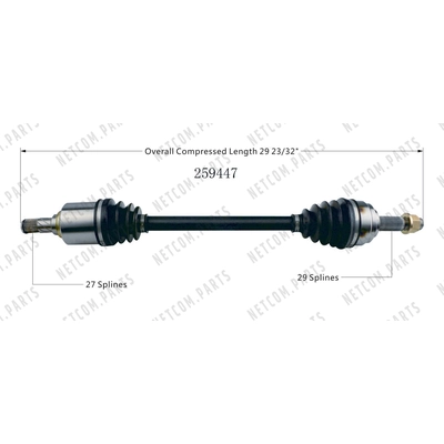 New CV Shaft by WORLDPARTS - 259447 pa1