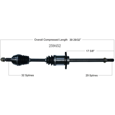 Arbre CV neuf de WORLDPARTS - 259452 pa2