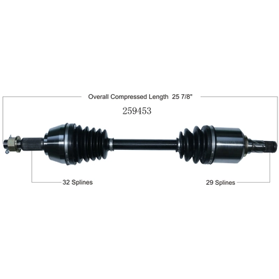 New CV Shaft by WORLDPARTS - 259453 pa2