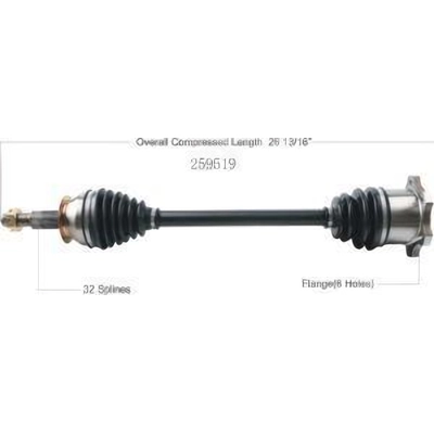 New CV Shaft by WORLDPARTS - 259519 pa1