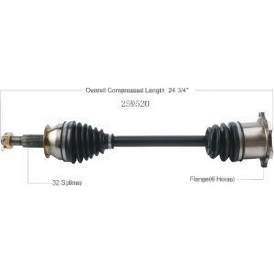 New CV Shaft by WORLDPARTS - 259520 pa1