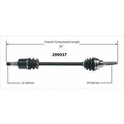 Arbre CV neuf by WORLDPARTS - 299037 pa1