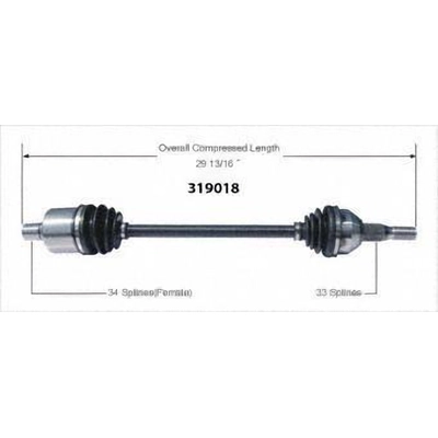 New CV Shaft by WORLDPARTS - 319018 pa1