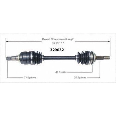 New CV Shaft by WORLDPARTS - 329032 pa1