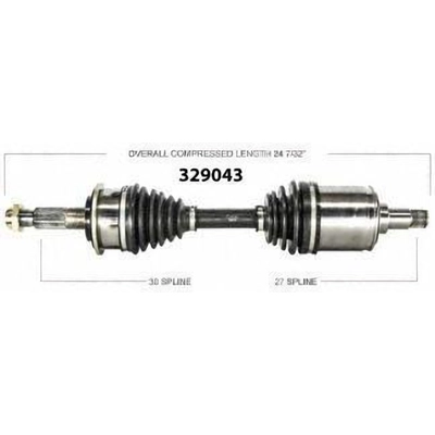 New CV Shaft by WORLDPARTS - 329043 pa1