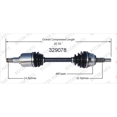 New CV Shaft by WORLDPARTS - 329078 pa2