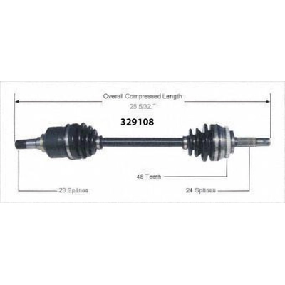 New CV Shaft by WORLDPARTS - 329108 pa3