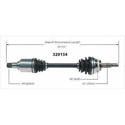 New CV Shaft by WORLDPARTS - 329154 pa2