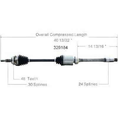 New CV Shaft by WORLDPARTS - 329184 pa4