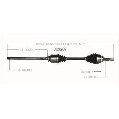 New CV Shaft by WORLDPARTS - 329207 pa2