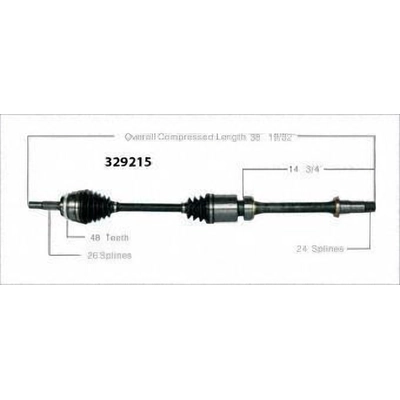 New CV Shaft by WORLDPARTS - 329215 pa1