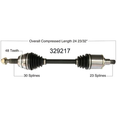 New CV Shaft by WORLDPARTS - 329217 pa1