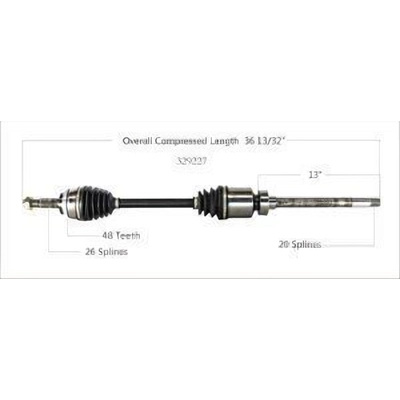 New CV Shaft by WORLDPARTS - 329227 pa2