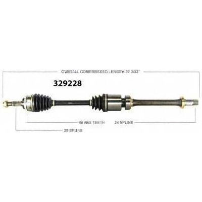 New CV Shaft by WORLDPARTS - 329228 pa1