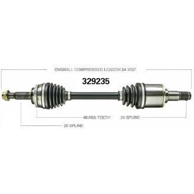 New CV Shaft by WORLDPARTS - 329235 pa1