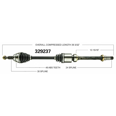 New CV Shaft by WORLDPARTS - 329237 pa3