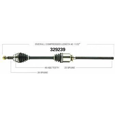 New CV Shaft by WORLDPARTS - 329239 pa1