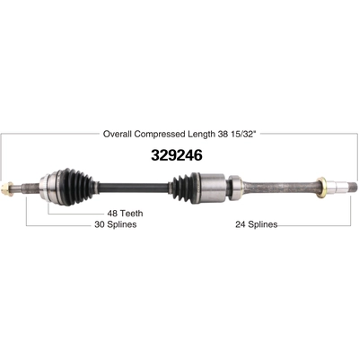 New CV Shaft by WORLDPARTS - 329246 pa3