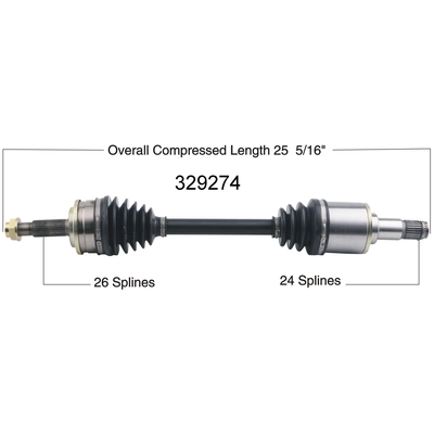Arbre CV neuf de WORLDPARTS - 329274 pa1